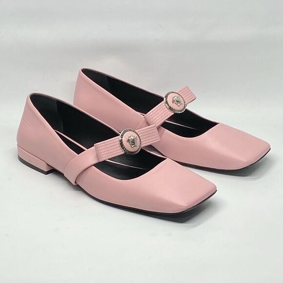 Versace Gianni Leather Ballerina Flats size 38 - Picture 3 of 12